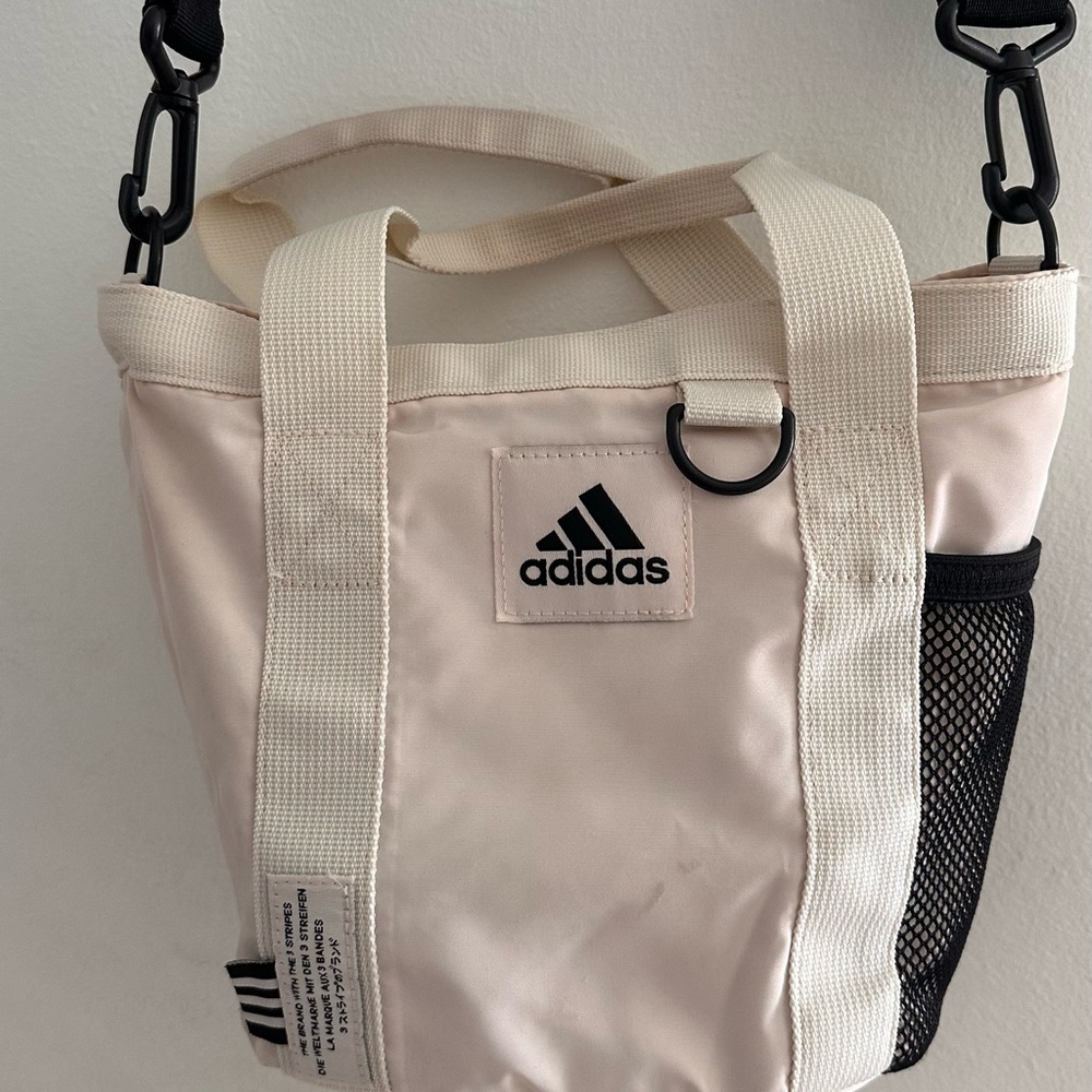 Adidas Cream Mini Bag with Black Accents